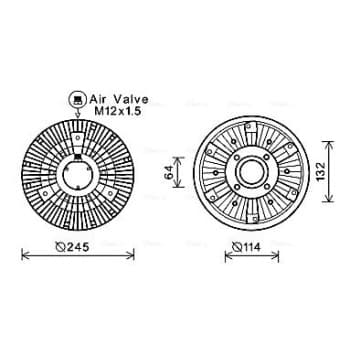 Embrayage, ventilateur de radiateur