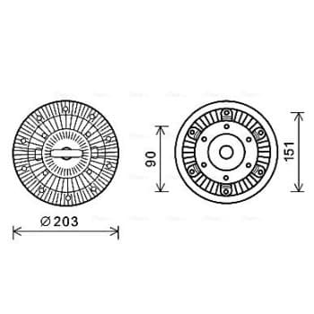 Embrayage, ventilateur de radiateur
