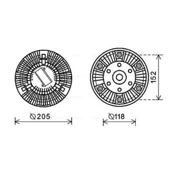 Embrayage, ventilateur de radiateur