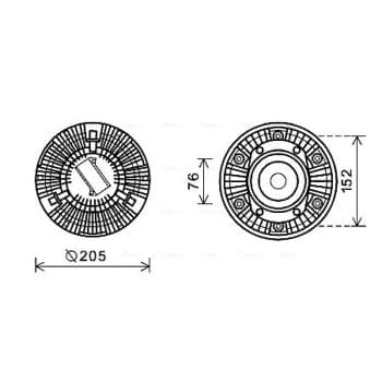 Embrayage, ventilateur de radiateur