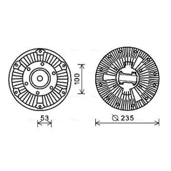 Embrayage, ventilateur de radiateur