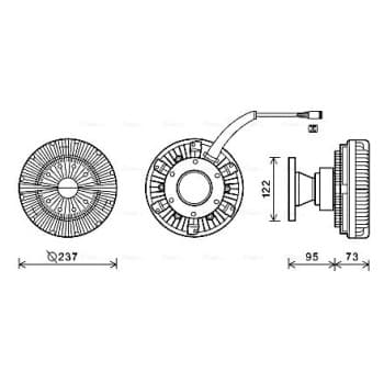 Embrayage, ventilateur de radiateur