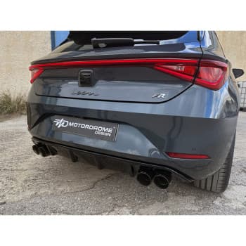 Jupe de pare-chocs arrière (Diffuseur) sur mesure pour Seat Leon IV (KL1) FR 2020- (ABS)
