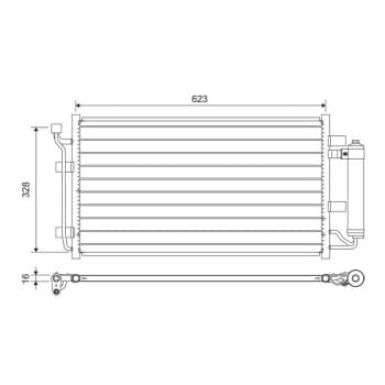 Condenseur, climatiseur 822646 Valeo