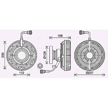 Embrayage, ventilateur de radiateur