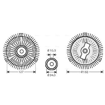 Embrayage, ventilateur de radiateur