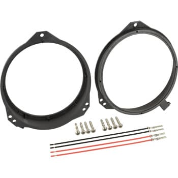 Anneaux haut-parleur Ø 165mm Différents modèles Opel-BMW-Nissan-Renault Porte avant &gt; cône haut-parleur intégré