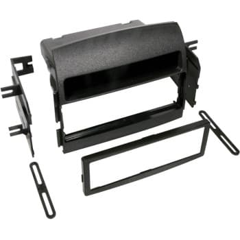 Panneau 1-DIN avec plateau de rangement. Hyundai Sonate 2005-2008 Couleur: Noir