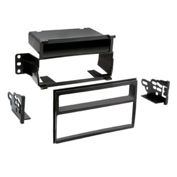Panneau 1-DIN avec plateau de rangement. Nissan Tiida (Version américaine) 2007-2011 Couleur: Noir