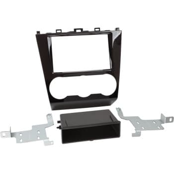Panneau 2-DIN avec pochette Subaru Forester 2015-2018 Couleur: Noir Piano