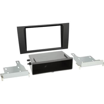 Panneau 2-DIN avec pochette Audi A4 (B5) 1999-2001 Couleur: Noir