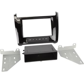Panneau 2-DIN avec pochette Volkswagen Polo V (Typ 6C) 2014-2019 Couleur: Noir Piano