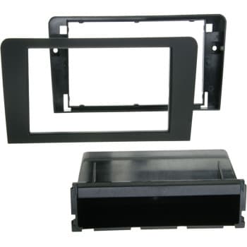 Panneau radio 2-DIN avec compartiment de rangement Audi PRO A3 (8P / 8PA) noir
