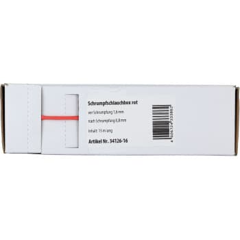 Gaine thermorétractable Rouge Ø 1,6 mm / Longueur 15 mètres