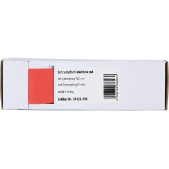 Gaine thermorétractable Rouge Ø 19,0 mm / Longueur 5 mètres