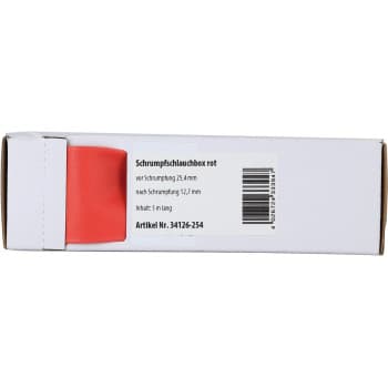 Gaine thermorétractable Rouge Ø 25,4 mm / Longueur 5 mètres
