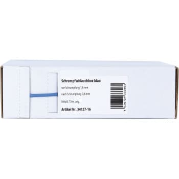 Gaine thermorétractable Bleu Ø 1,6 mm / Longueur 15 mètres