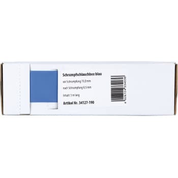 Gaine thermorétractable Bleu Ø 19,0 mm / Longueur 5 mètres