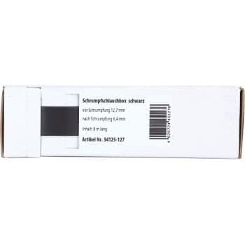 Gaine thermorétractable Noir Ø 12,7 mm / Longueur 3 mètres