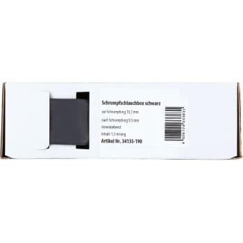 Gaine thermorétractable Noir Ø 19,1 mm / Longueur 1,5 mètres