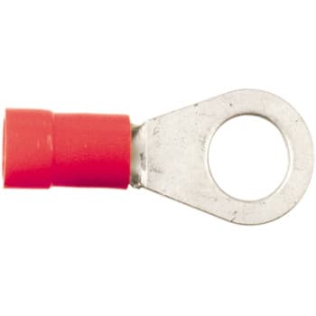 Cosse à anneau Rouge 0,5 - 1,0 mm² / Largeur 4,0 mm (100 pièces)