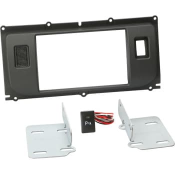 Panneau 2-DIN Land Rover Evoque avec bouton PDC 2011-2019 Couleur: Anthracite