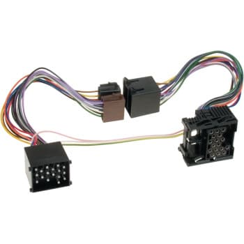 Car2Iso2Car Parrot/Bury (contacts ronds) Compatible avec divers modèles BMW, Land Rover, MG, Mini et Rover