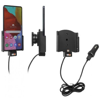 Support Samsung Galaxy A51 Active avec prise USB 12V.