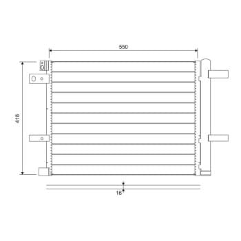 Condenseur, climatisation 822706 Valeo