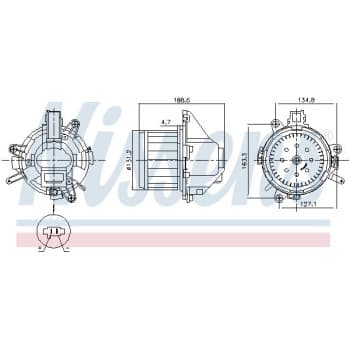 Ventilation intérieure 87596 Nissens