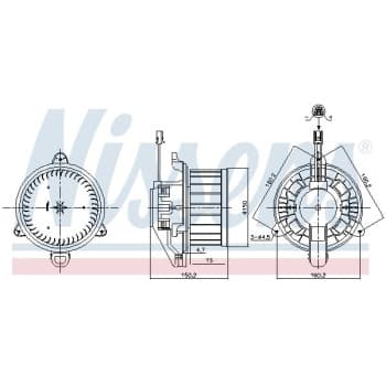 Ventilation intérieure 87579 Nissens