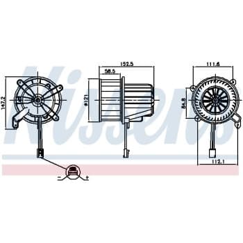 Ventilation intérieure 87621 Nissens