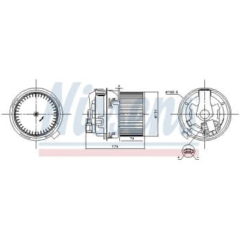 Ventilation intérieure 87591 Nissens