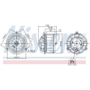 Ventilation intérieure 87623 Nissens