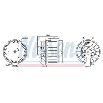 Ventilation intérieure 87646 Nissens