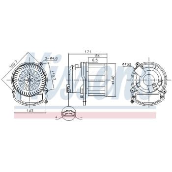 Ventilation intérieure 87635 Nissens