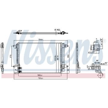 Condenseur, climatisation **PREMIER FIT** 940907 Nissens