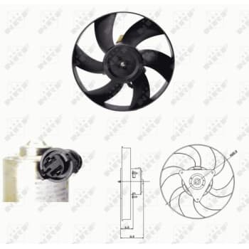Roue du ventilateur de refroidissement 47692 NRF