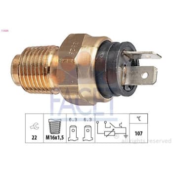 Sonde de température, liquide de refroidissement Made in Italy - OE Equivalent 7.3526 Facet