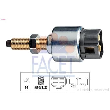 Interrupteur des feux de freins Made in Italy - OE Equivalent 7.1044 Facet