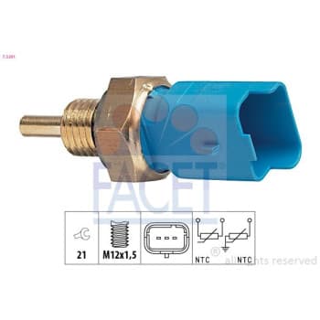 Sonde de température, liquide de refroidissement Made in Italy - OE Equivalent 7.3291 Facet