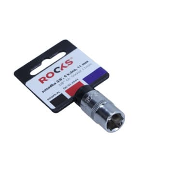 Rooks Douille 3/8", 6 pans, 11 mm