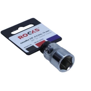 Rooks Douille 3/8", 6 pans, 15 mm