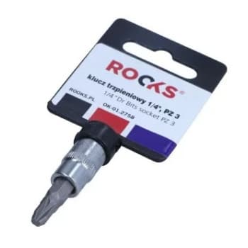 Douille à embout Rooks 1/4", PZ 3