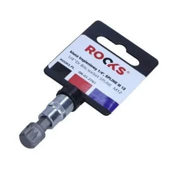 Douille à embout Rooks 1/4", multidents M12