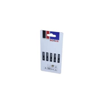 Lame de scie sauteuse Rooks Hcs, Type T, bois, 8 Tpi x 100 Mm, Kpl 5 pièces