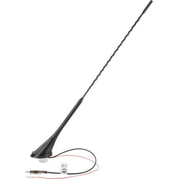 Antenne de toit universelle 16 V AM/FM amplifiée (active) Angle de placement de 52 degrés
