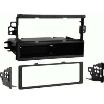 Panneau radio 1 DIN avec compartiment de rangement Chevrolet/Pointiac/Suzuki noir