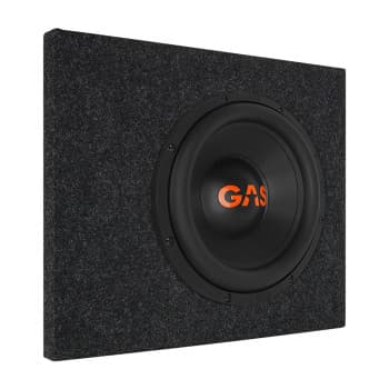 Caisson de basses 10" prêt à l'emploi pour Scania CR20 avec caisson de basses MAD S2-10D2, 300 watts RMS, 2+2