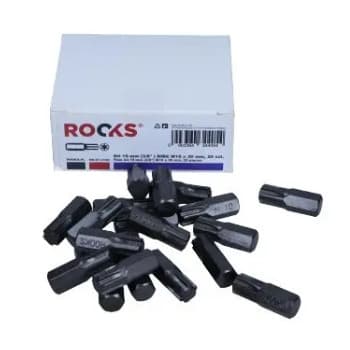 Rooks Bit 10 mm (3/8&quot;) Ribe M10 x 30 mm, 20 pièces